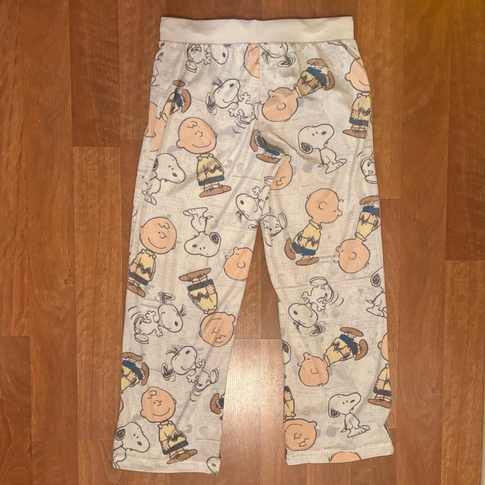 Peanuts Snoopy & Charlie Brown Pajama Pants Women’s Size Medium